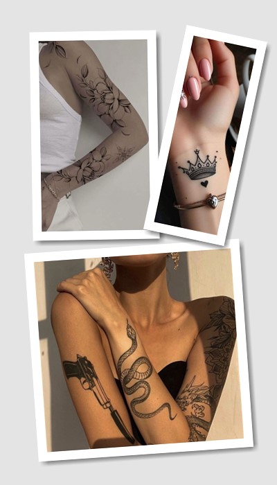 особливості тату на руці жіночі