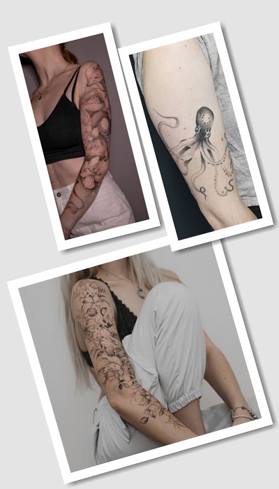 кому підійде тату на руці жіночі