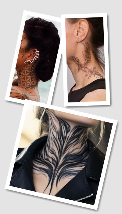 татуювання на шиї жіночі у Києві