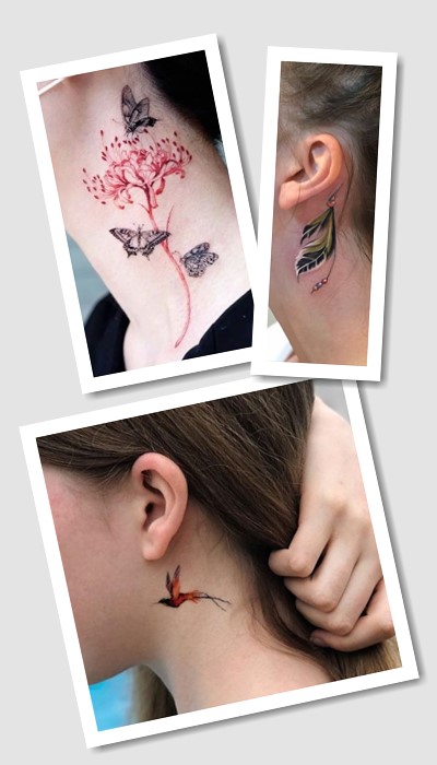 татуювання на шиї жіночі