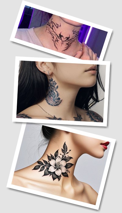 особливості тату на шиї жіночі