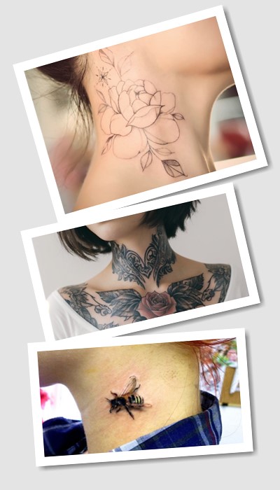 особливості татуювань на шиї жіночі