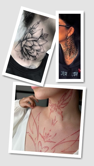 кому підійде тату на шиї жіночі