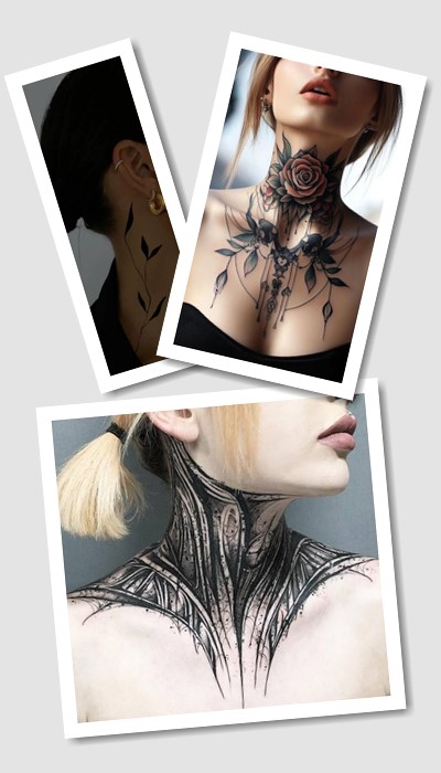 кому підійде татуювання на шиї жіночі