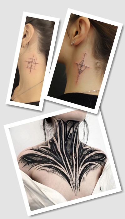 ідеї татуювання на шиї жіночі