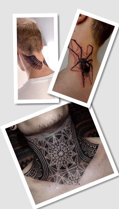 стиль тату на шиї чоловічі