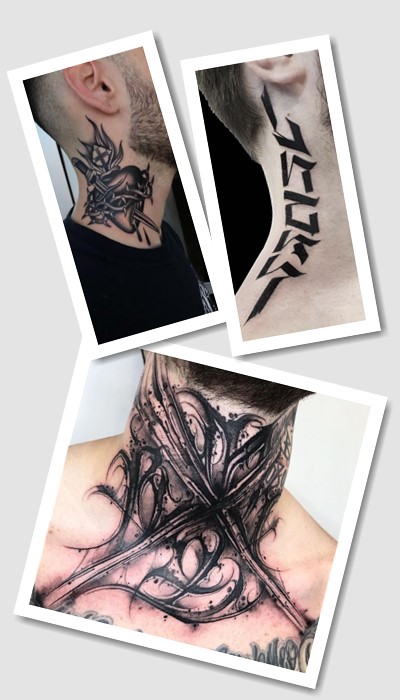 ідеї татуювання на шиї чоловічі