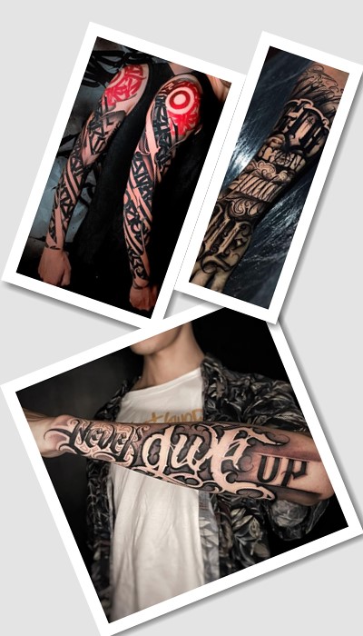 тату на руці написи