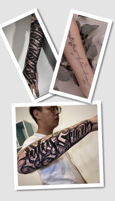 особливості татуювань на руці написи