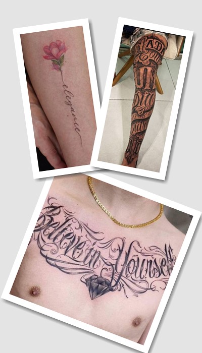 татуювання написи у Києві