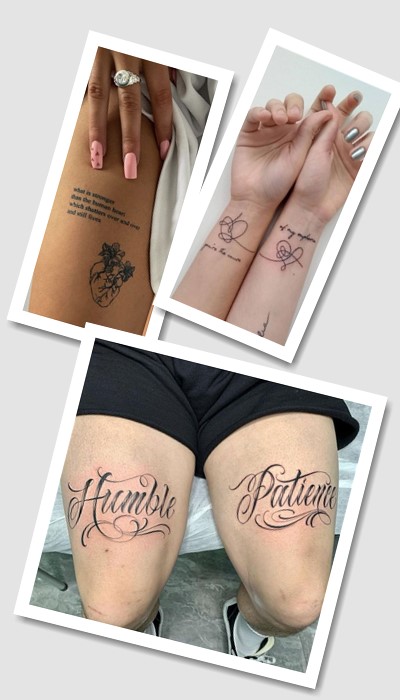 татуювання написи