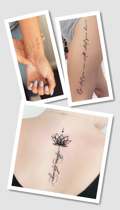 ідеї татуювання написи