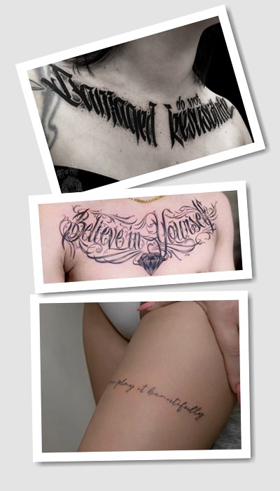 татуювання фрази у Києві