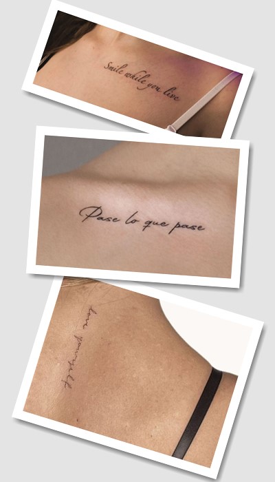 стиль татуювання фрази 