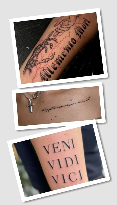 особливості тату фрази