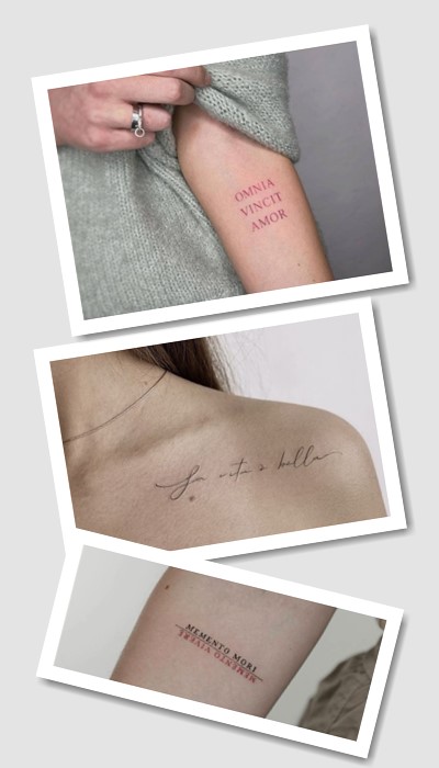 особливості татуювань фрази