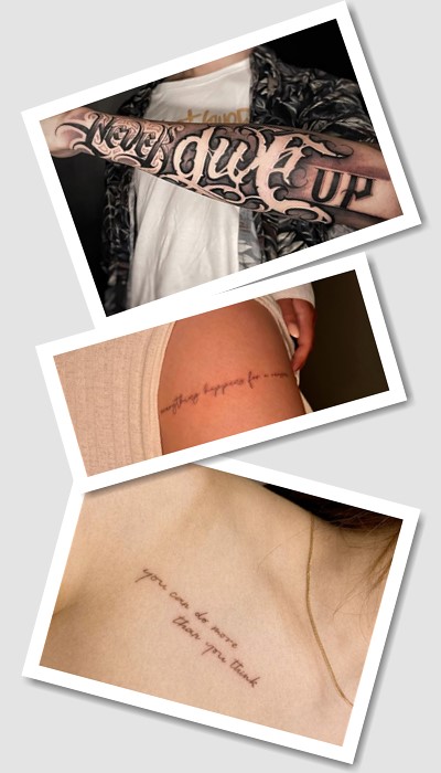 кому підійде татуювання фрази
