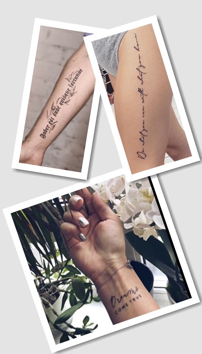 ідеї татуювання фрази