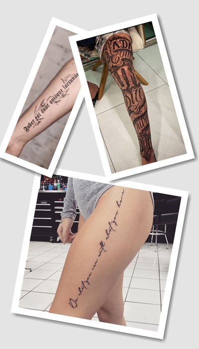 кому підійде татуювання шрифти написи