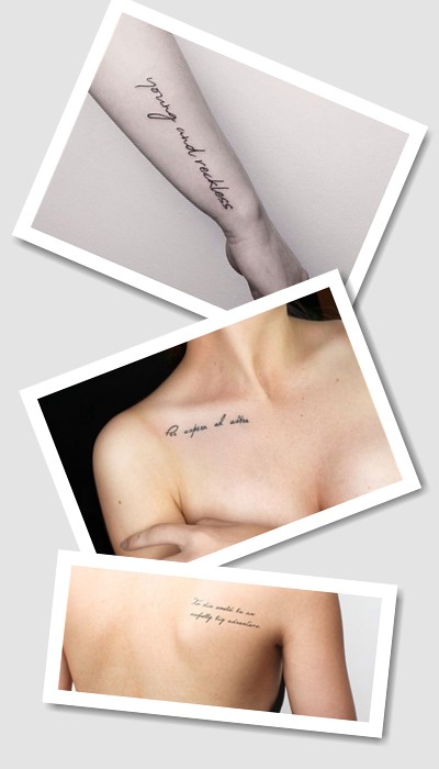 стиль татуювання ідеї написів 