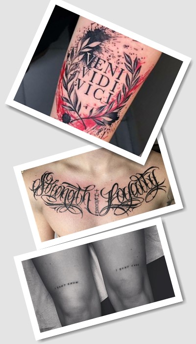 особливості тату ідеї написів