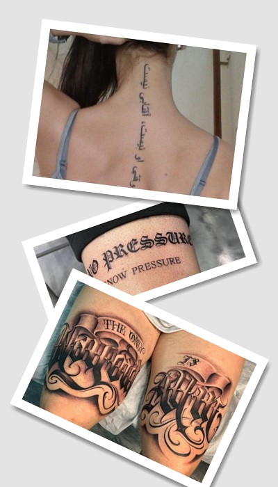 кому підійде тату ідеї написів