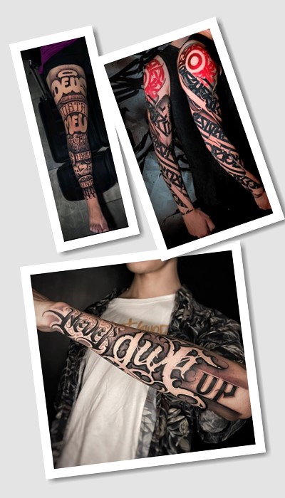 тату написи чоловічі