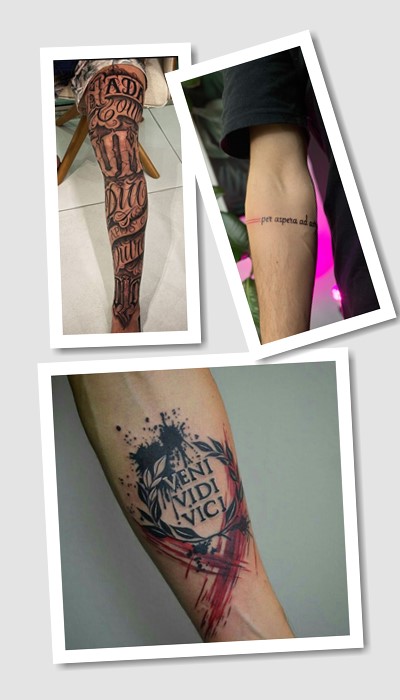 кому підійде тату написи чоловічі