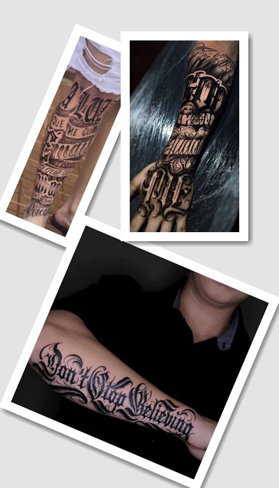 ідеї татуювання написи чоловічі