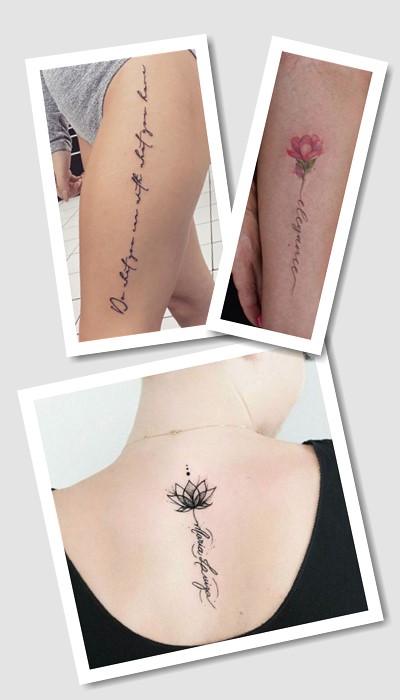 особливості тату написи для дівчат