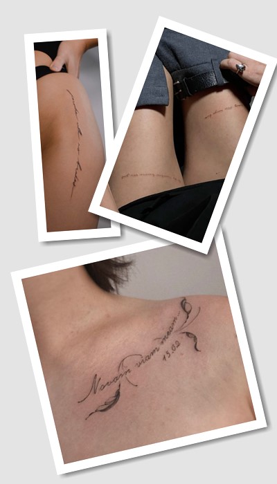 кому підійде тату написи для дівчат