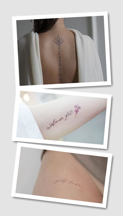 ідеї татуювання написи для дівчат