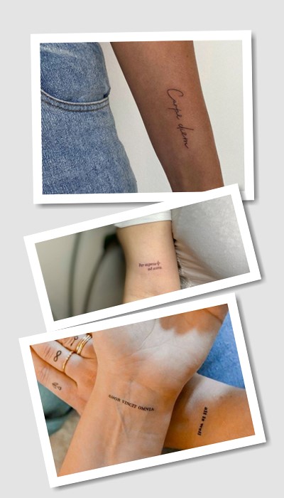 тату написи з сенсом латиною