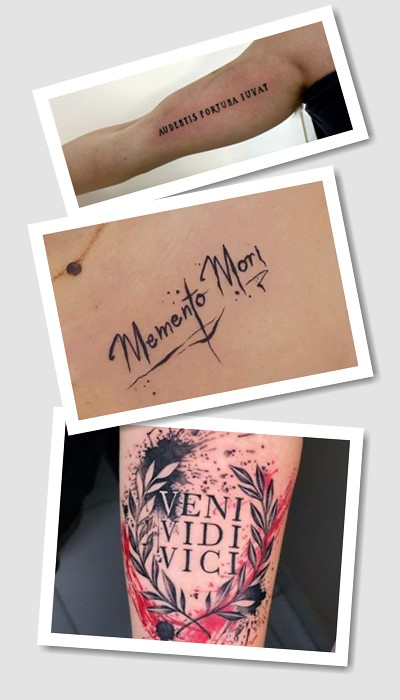 татуювання написи з сенсом латиною у Києві