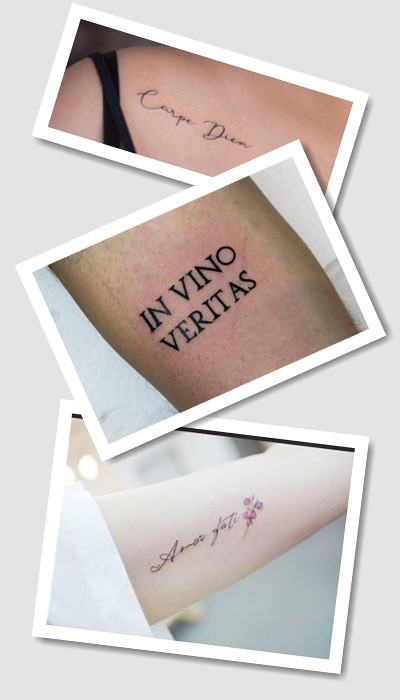 особливості татуювань написи з сенсом латиною