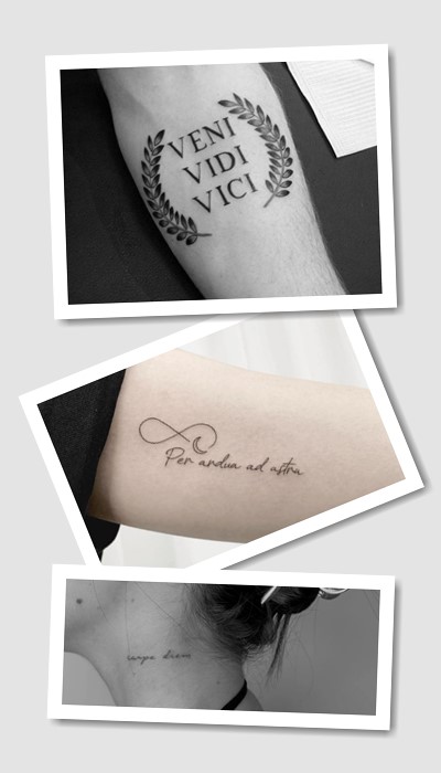 кому підійде татуювання написи з сенсом латиною