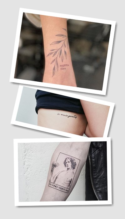 ідеї татуювання написи з сенсом латиною