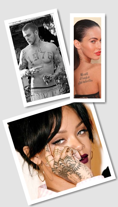 тату знаменитостей