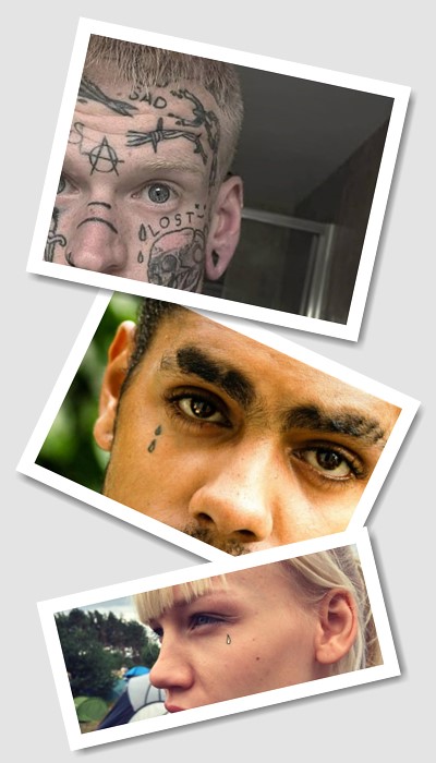 тату сльоза під оком