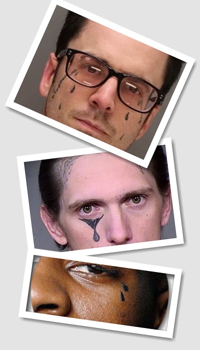 ідеї татуювання Сльоза під оком