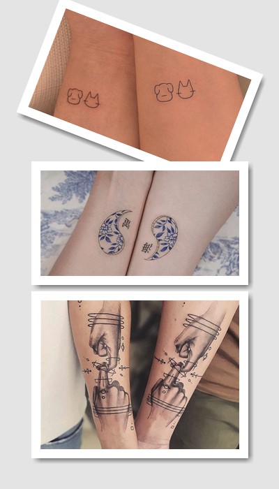 стиль тату Парні