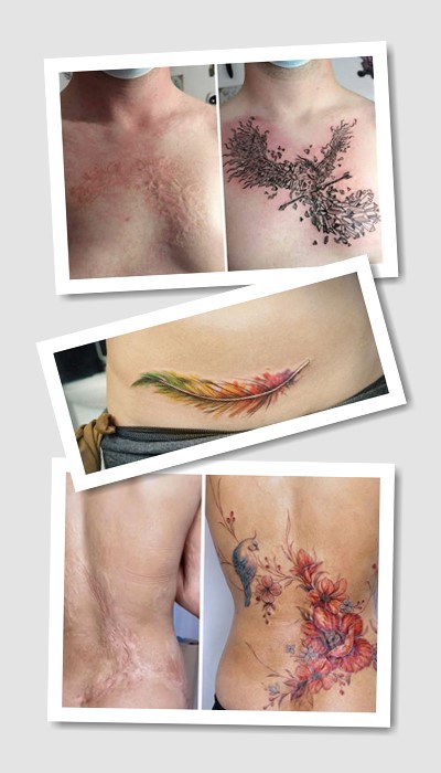 особливості тату На шрамах