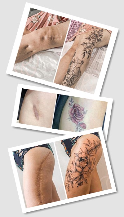 особливості тату На шрамах