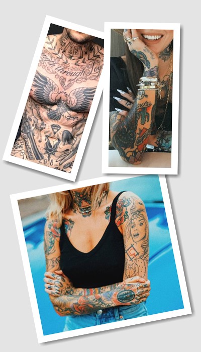 на яких місцях робити татуювання