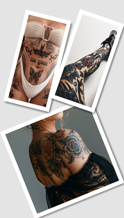 вдалі місця для тату