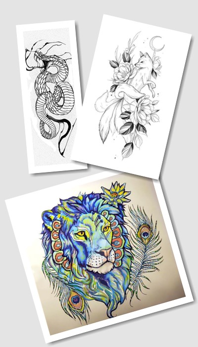 на замовлення ескіз татуювання 