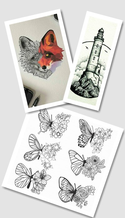 пошук ескізів тату круті