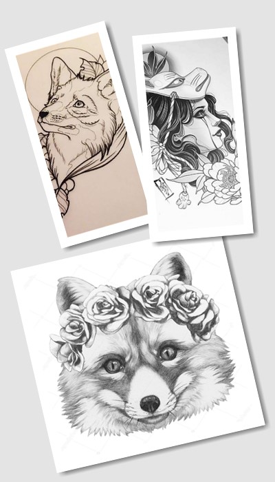 пошук ескізів тату олівцем