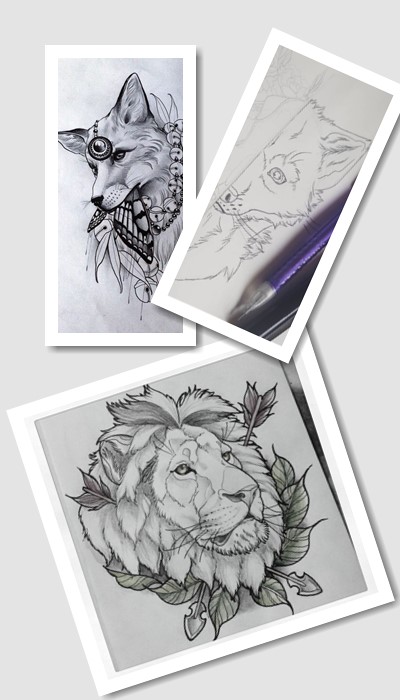 ідеї ескізів татуювання олівцем