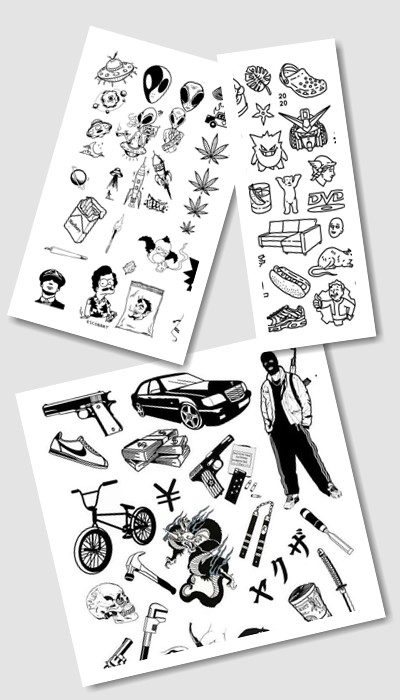 Ескізи тату векторні